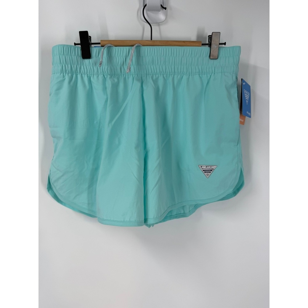 Columbia‎ PFG Women's Windy Bay 3" Inseam Shorts Small Blue Mint Aqua Outdoors